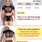 ShawGobow Mesh Crop Tops For Men,Short Sleeve Hollow Out Sheer Fishnet Sexy Top And Shorts Set,2 Piece Rave Outfits Date Night Club Exotic Dancewear Black One Size Fits All