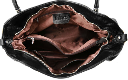 HESHE Purse for Women Shoulder Bags Tote Handbags Designer Fashion Purses and Handbags Hobo Satchel Bag Top Handle Bags (Black)