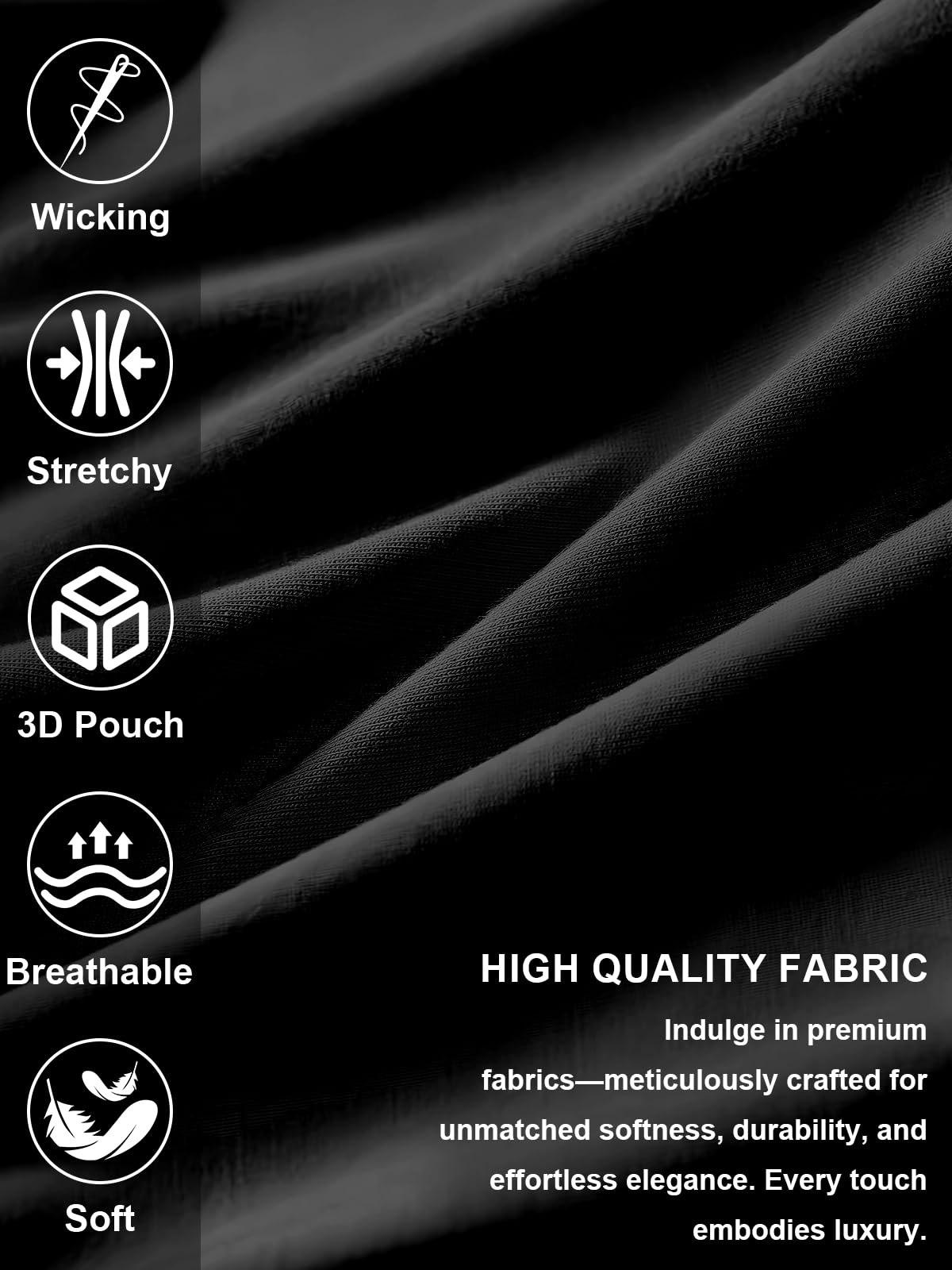 KAREN SPACE Cotton Underwear Jockstraps for Men, Men's Sports Thong,1906SH-Black,Large