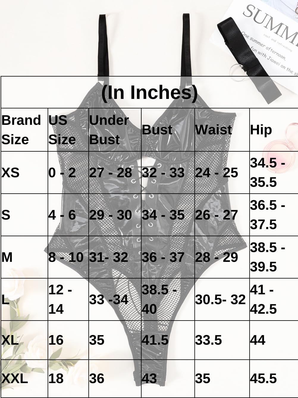 Rave Outfits Bodysuit Tops, Fishnet Corset Body Suit, Sexy Lingerie For Women, Faux Leather Festival Goth,Black,Small