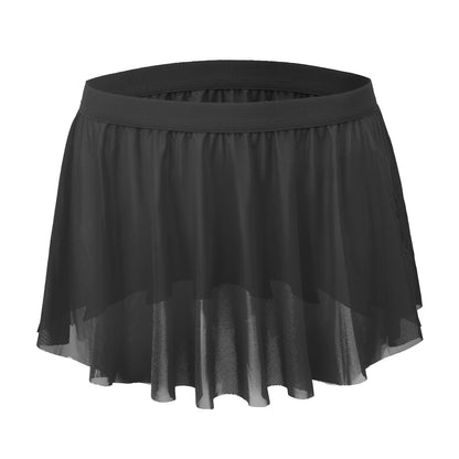 Mens Sissy Skirt Crossdressing Apparel See Through Mesh Mini Skirt Crossdresser Gay Underwear Sheer Panties Lingerie Black