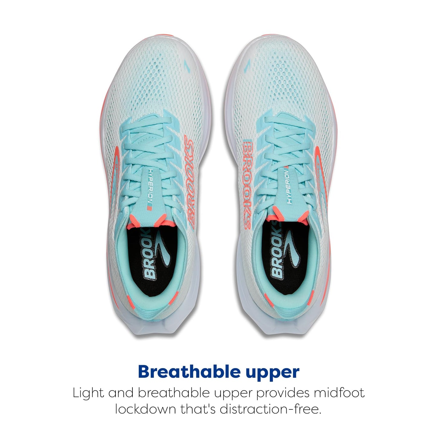 Brooks Women’s Hyperion 3 Neutral Running Shoe - White/Pink Clay/Atomizer - 11.5 Medium