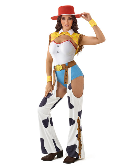 Spooktacular Creations 4 Pc Halloween Cowgirl Costume for Women，Halloween Costume  - Toy Story inspired Cowgirl
