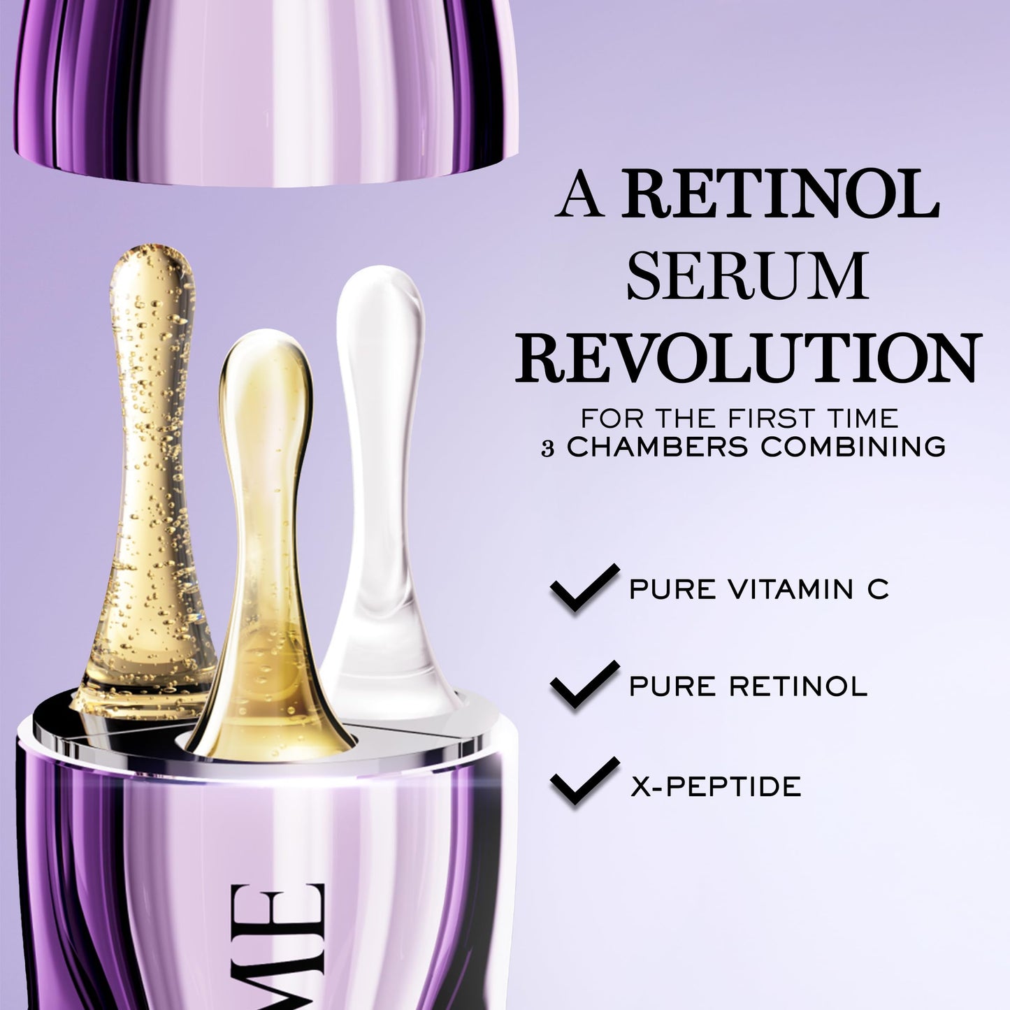 Lancôme Rénergie C.R.x. Triple Serum Retinol - Anti-Aging Serum With Pure Retinol, Pure Vitamin C, X-Peptide - Target Wrinkles and Pores - All Skin Types, including Sensitive 1.69 Fl. Oz.