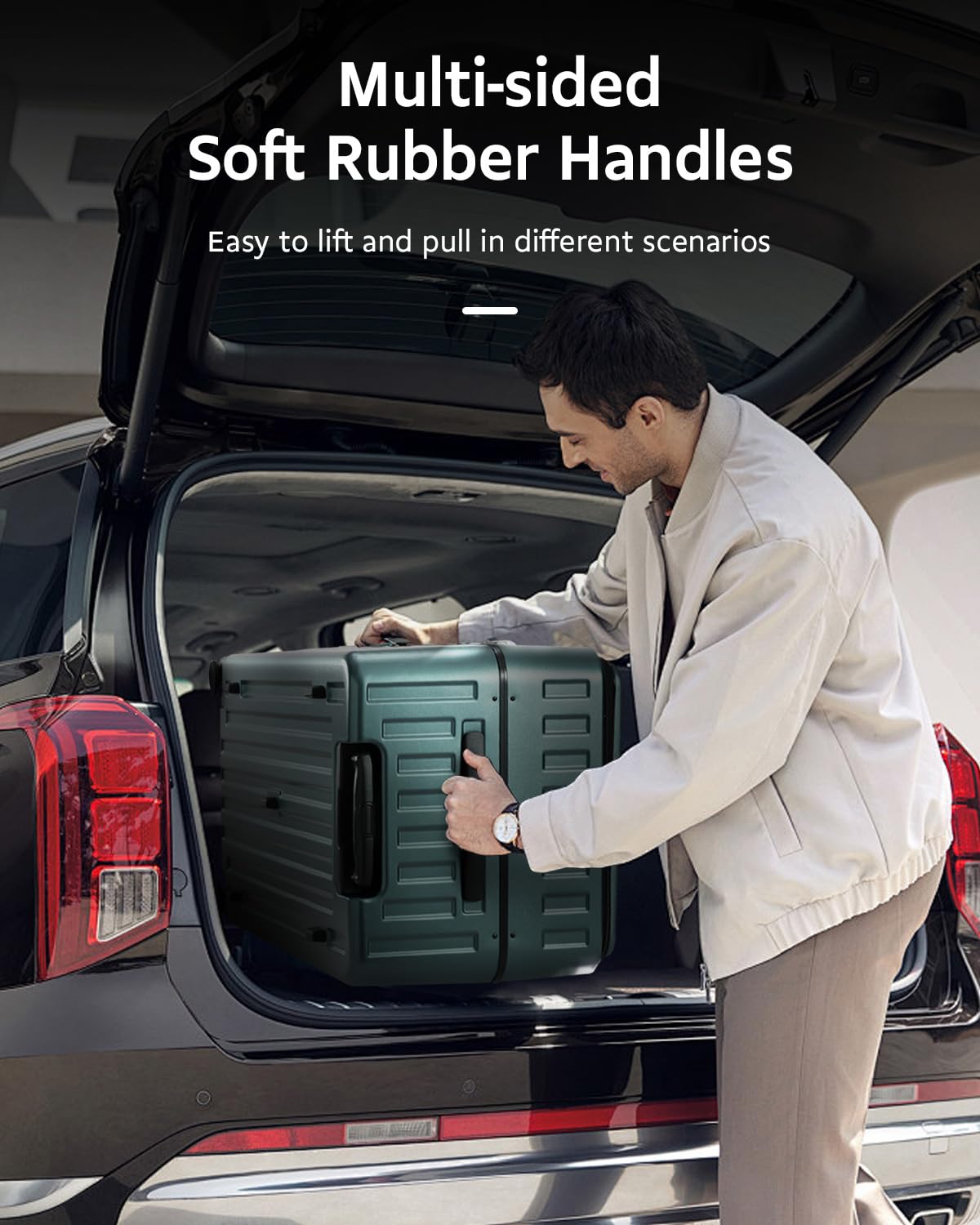 CENSIEN Luggage Sets 2 Pieces, 20 Inch Carry On Luggage and 29 Inch Checked Luggage with Spinner Wheels, Lightweight ABS+PC Hardshell Trunk Suitcases with Aluminum Frame, Top Opening (Green, 20/29)