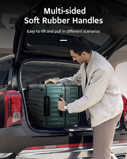 CENSIEN Luggage Sets 2 Pieces, 20 Inch Carry On Luggage and 29 Inch Checked Luggage with Spinner Wheels, Lightweight ABS+PC Hardshell Trunk Suitcases with Aluminum Frame, Top Opening (Green, 20/29)