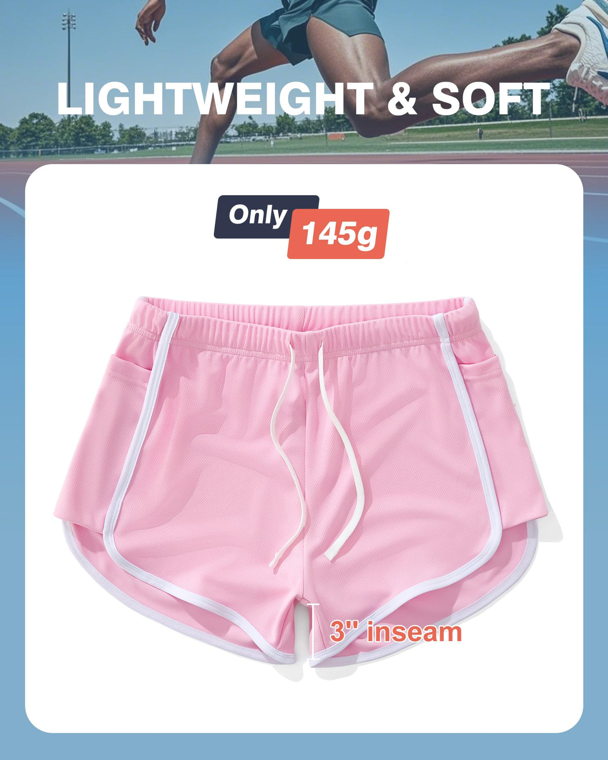 Pink Men's Mesh Shorts Vintage Gym  Pink