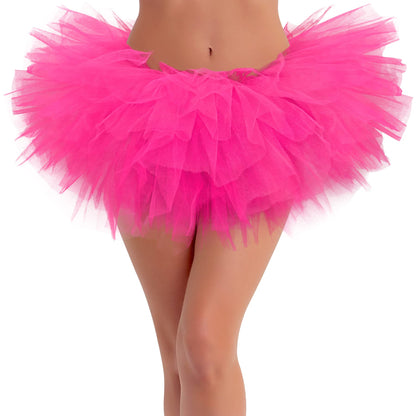 Sissy Crossdressing Tutu Skirts for Women Hot Pink Tutus Neon Pink Plus Size
