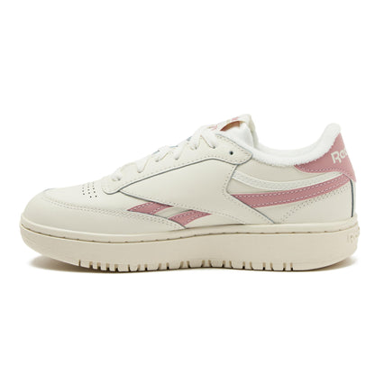 Reebok Women's Club C Double Revenge Platform Sneaker, Chalk/Smokey Rose, 9.5