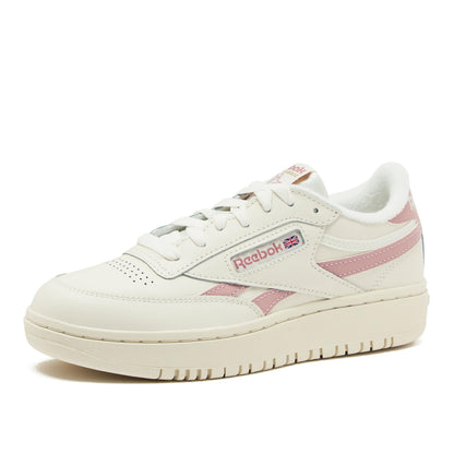 Reebok Women's Club C Double Revenge Platform Sneaker, Chalk/Smokey Rose, 9.5