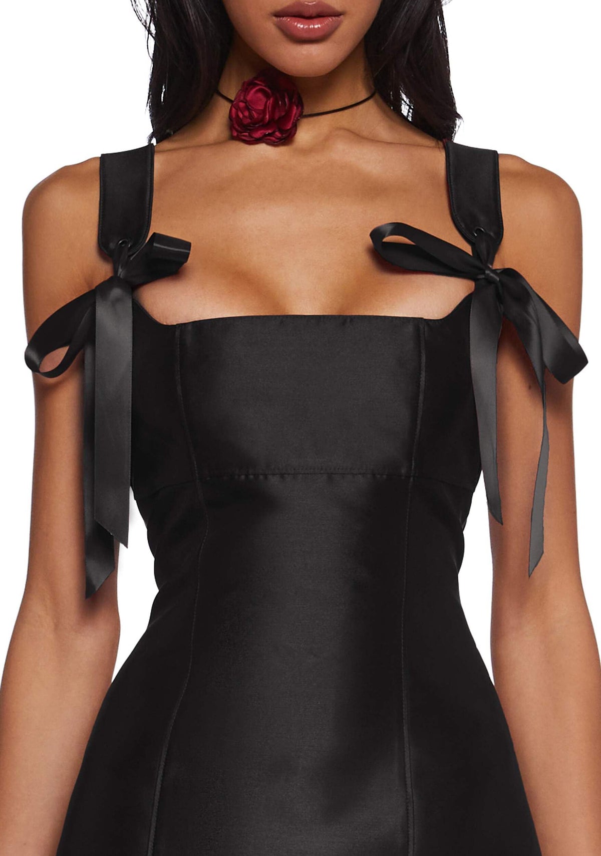 Dolls Kill Pixie Stardust Mini Dress by Current Mood, Black, Small