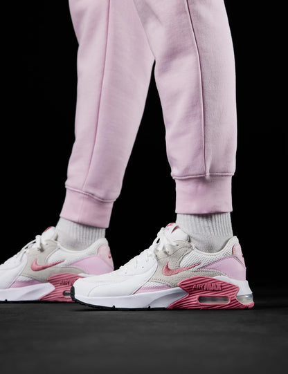 Nike Women's Air Max Excee Shoes, White/Peony-Pink Foam-Platinum Tint, 9
