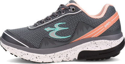 Gravity Defyer g-defy Mighty Walk Women’s Orthopedic Comfort Shoes Plantar Fasciitis | VersoShock All-Day Comfort | Wide Toe Box | Reduces Pain for All Activities Gray, Pink