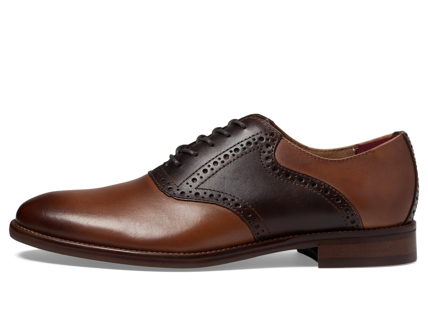 Johnston and Murphy Men's Conard 2.0 Saddle Oxford, Tan/Mahogany Full Grain, 8.5