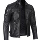 Experience Timeless Style and Unmatched Craftsmanship with the Real Leather Cafe Racer Jacket for Men | [1114363] Felix Black, M