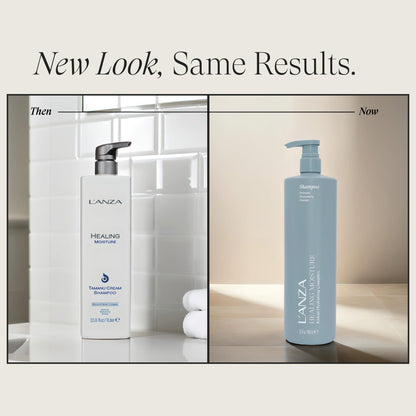 L'ANZA Healing Moisture Shampoo, Hydrates & Heals Damaged Hair, Deep Hydration, Softens, Anti-Frizz, Restores Elasticity, Color Safe Anti-Humidity Daily Wash, Strengthening, Sulfate Free (33.8 Fl Oz)