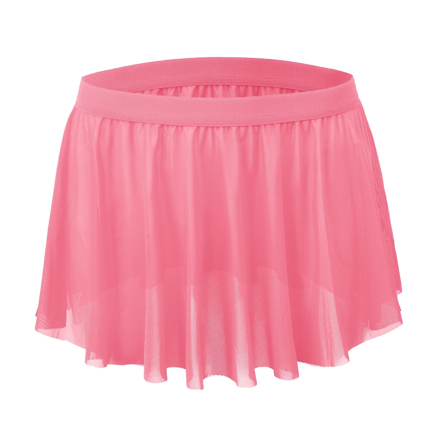 Mens Sissy Skirt Crossdressing Apparel See Through Mesh Mini Skirt Crossdresser Gay Underwear Sheer Panties Lingerie Pink