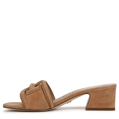 Sam Edelman Women's Waylon Slide Sandal Cyprus Tan Suede 8 M
