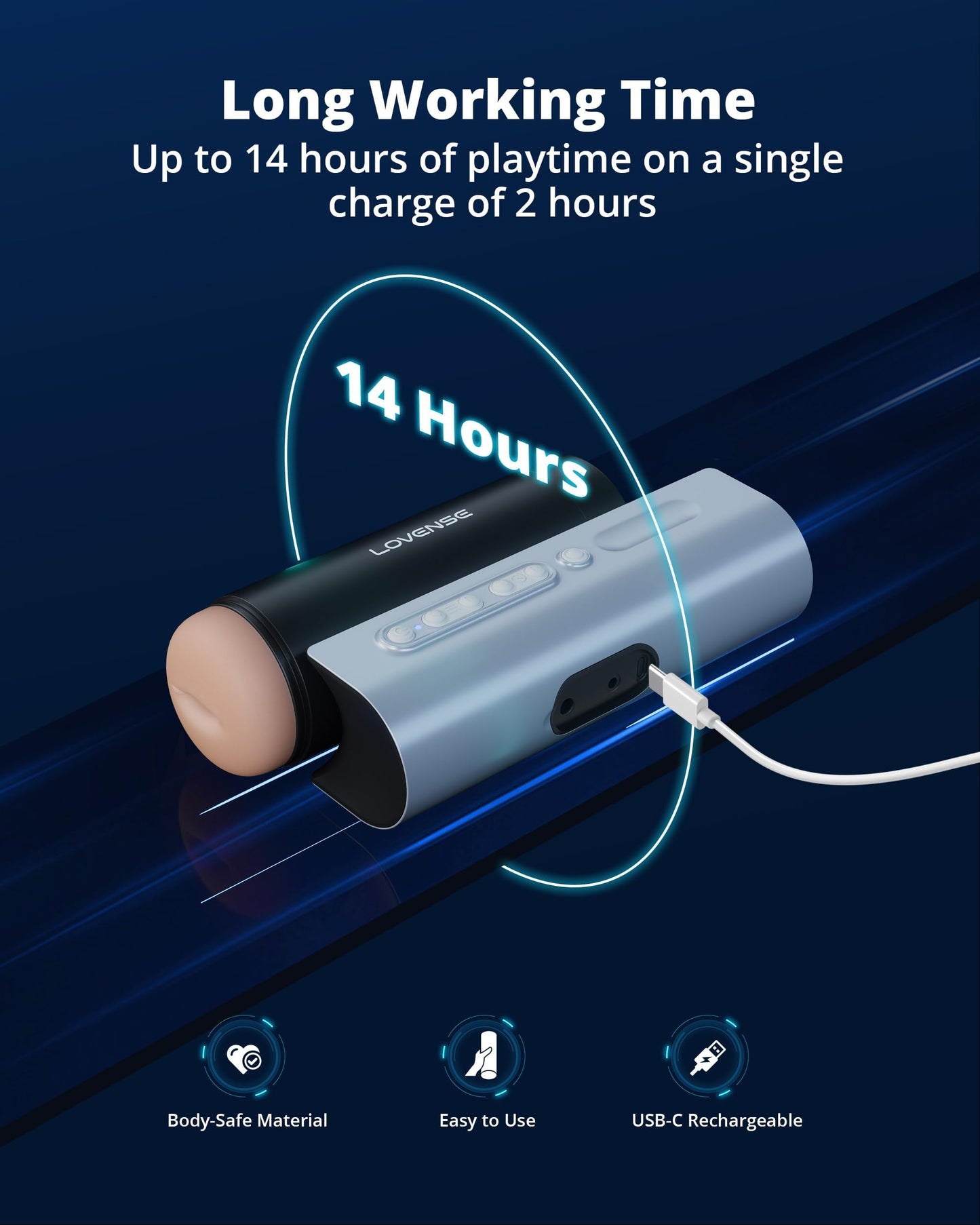 LOVENSE Solace Pro Automatic Male Masturbators, App Remote Control Pocket Pussy Thrusting Blowjob Sex Toys - Machines & Devices for Men Pleasure Adjustable Male Stroker with Immersive AI/VR Experience