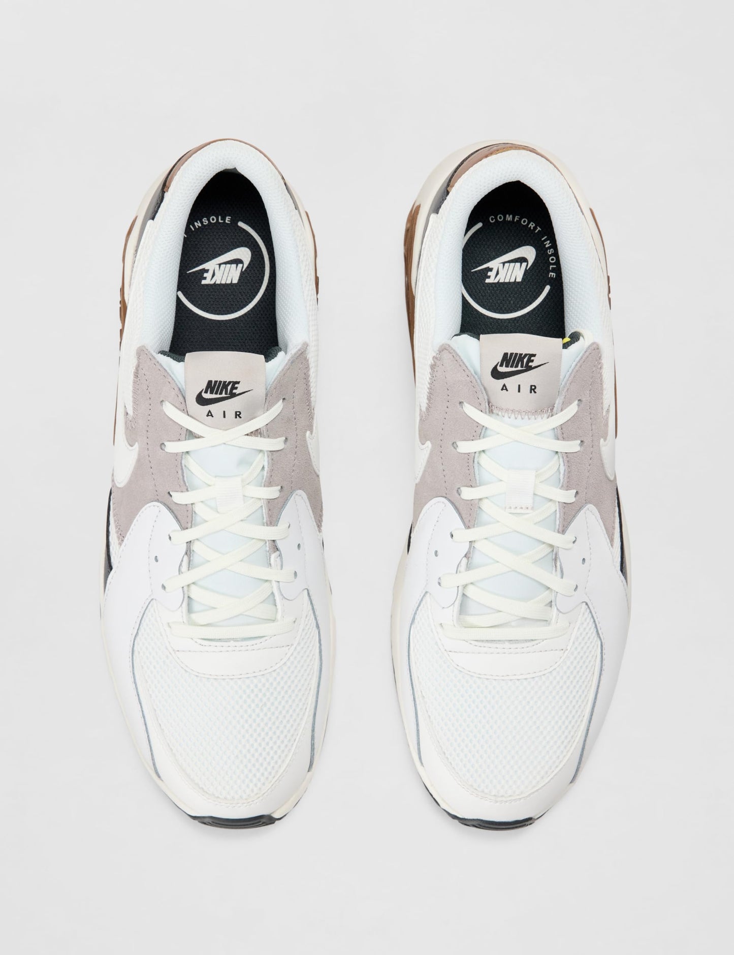 Nike Men's Air Max Excee Shoes, Summit White/Summit White-Light British Tan, 11