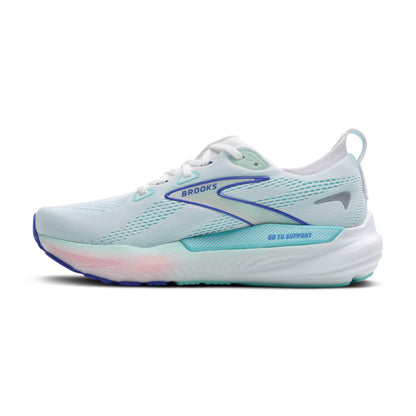 Brooks Women’s Glycerin GTS 22 Supportive Running Shoe - White/Limpet Shell/Amparo Blue - 11.5 Medium
