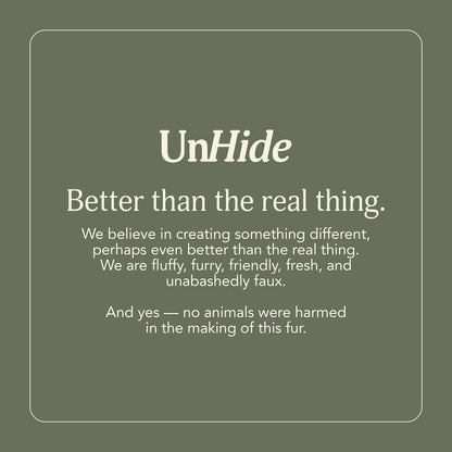 UnHide Cuddle Puddle - Faux Fur Blanket - Oversized, Lightweight, Extra Soft Blanket - Machine Washable - Add a Layer of Softness to Any Bed or Couch - 100” x 100” - Greige