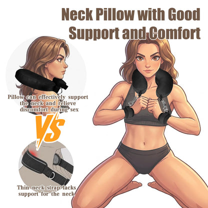 Bondage Sex Restraints with Comfortable & Supportive Silk-Filled Pillow