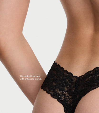 Victoria's Secret Women's Lace Thong Underwear, Panties for Women, Solids & Leopard Print, XXL