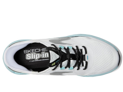 Skechers Men's Glide-Step Altus Hands Free Slip-in Sneaker, White/Blue, 11