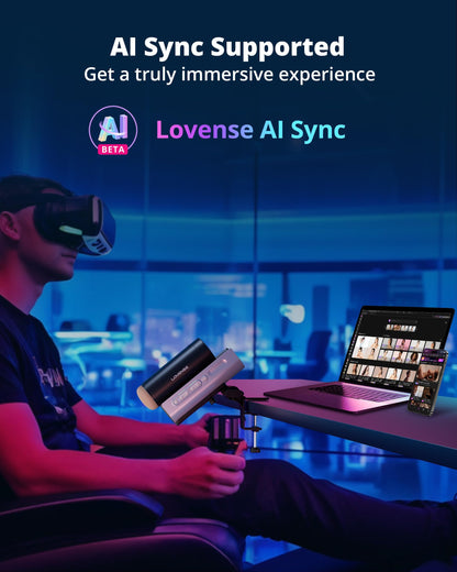 LOVENSE Solace Pro Automatic Male Masturbators, App Remote Control Pocket Pussy Thrusting Blowjob Sex Toys - Machines & Devices for Men Pleasure Adjustable Male Stroker with Immersive AI/VR Experience