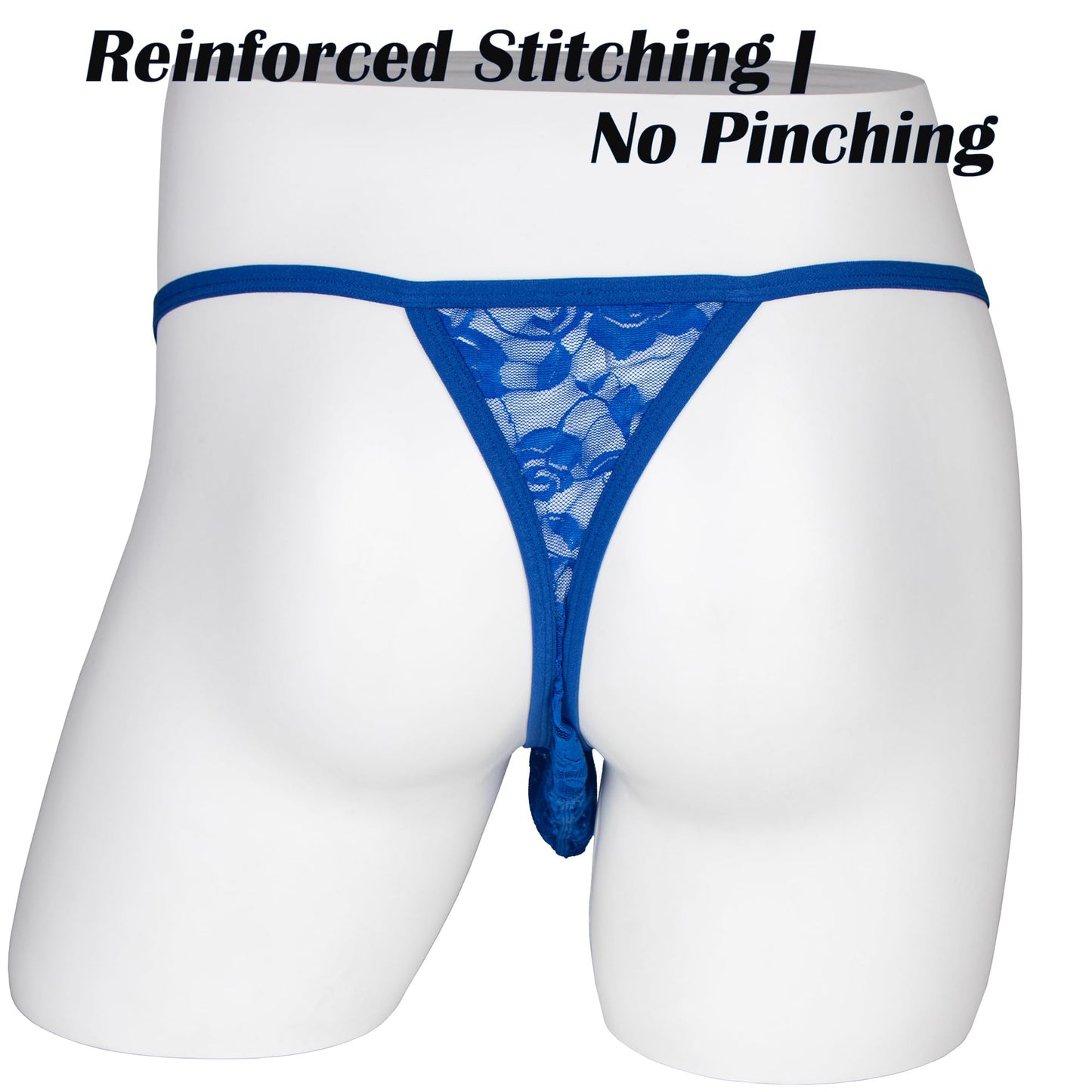Men's Lace G-String Thong Adjustable One Size Sexy Underwear