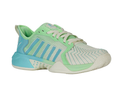 K-Swiss Women's Pickleball Supreme Shoe, Egret/Patina Green, 5.5 M