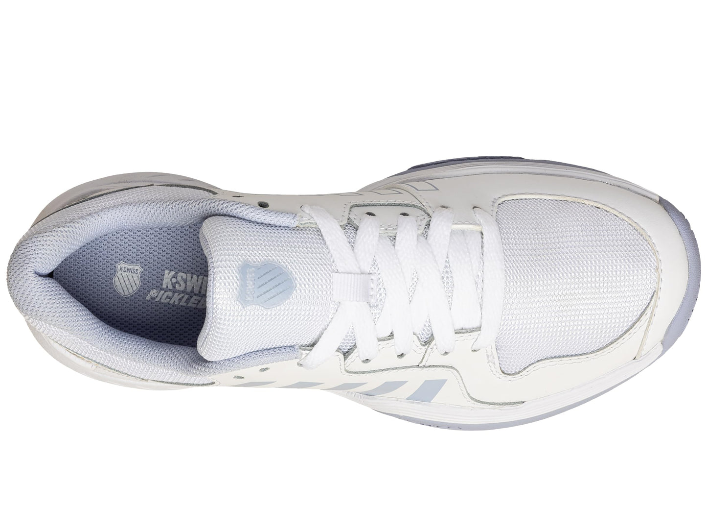 K-Swiss Women's Court Express Pickleball Shoe, White/Heather/Peach Fuzz, 7.5 M
