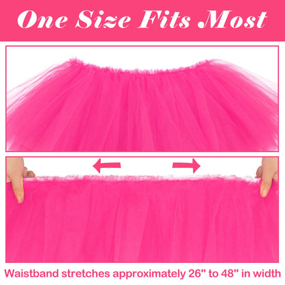 Sissy Crossdressing Tutu Skirts for Women Hot Pink Tutus Neon Pink Plus Size