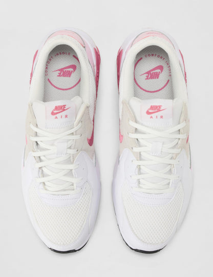 Nike Women's Air Max Excee Shoes, White/Peony-Pink Foam-Platinum Tint, 9