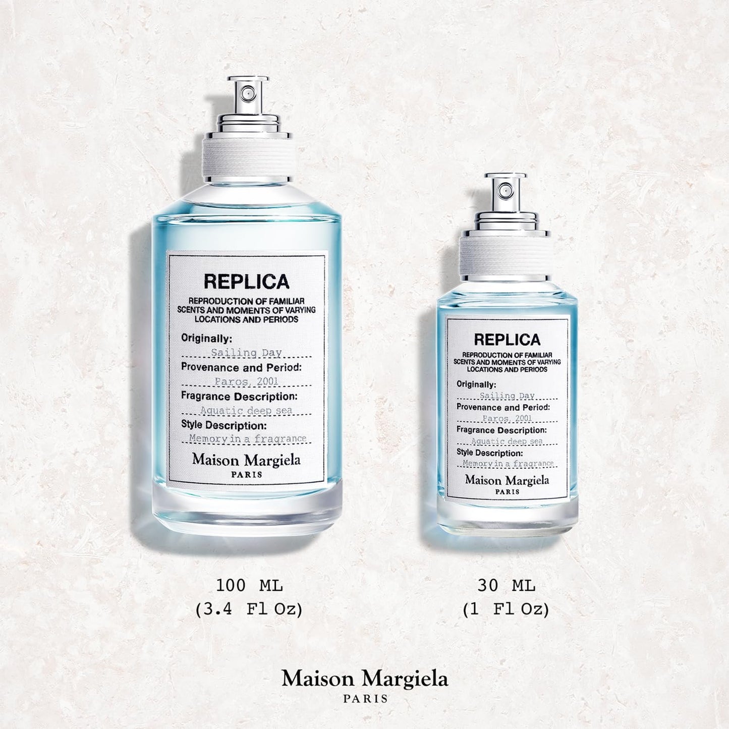 Maison Margiela - Replica - Sailing Day Eau de Toilette - Fresh Fragrance - With Acquatic Accord, Coriander, & Red Seaweed - 1.0 Fl Oz