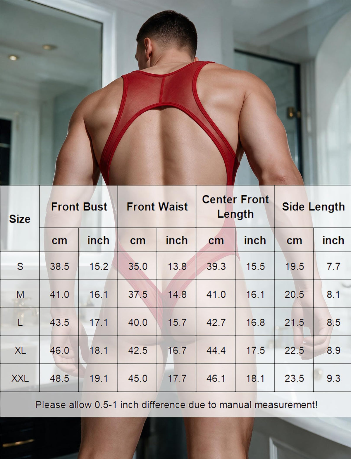 Sexy Lingerie For Men Sheer Mesh One Piece Exotic Apparel Backless Bodysuit