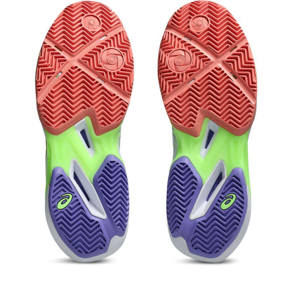 ASICS Women's SONICSMASH FF Padel Tennis Shoes, 9.5, White/Guava