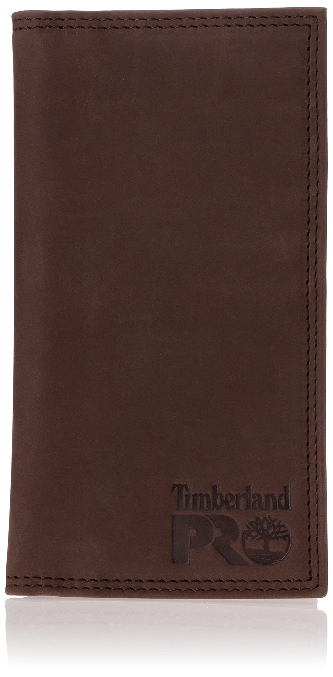 Timberland PRO Men's Rfid Leather Long Bifold Rodeo Wallet With Rfid, Dark Brown, One Size