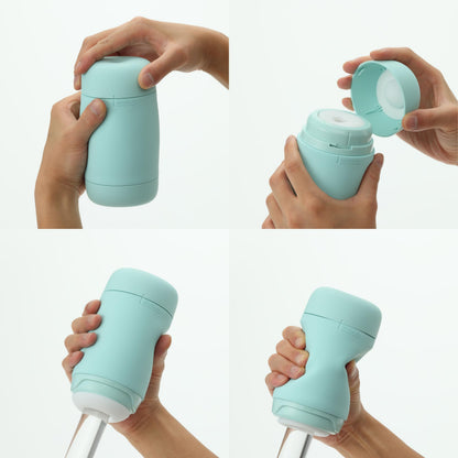 TENGA Puffy Mint Green Reusable Male Masturbator Pillowy Soft Pleasure Device