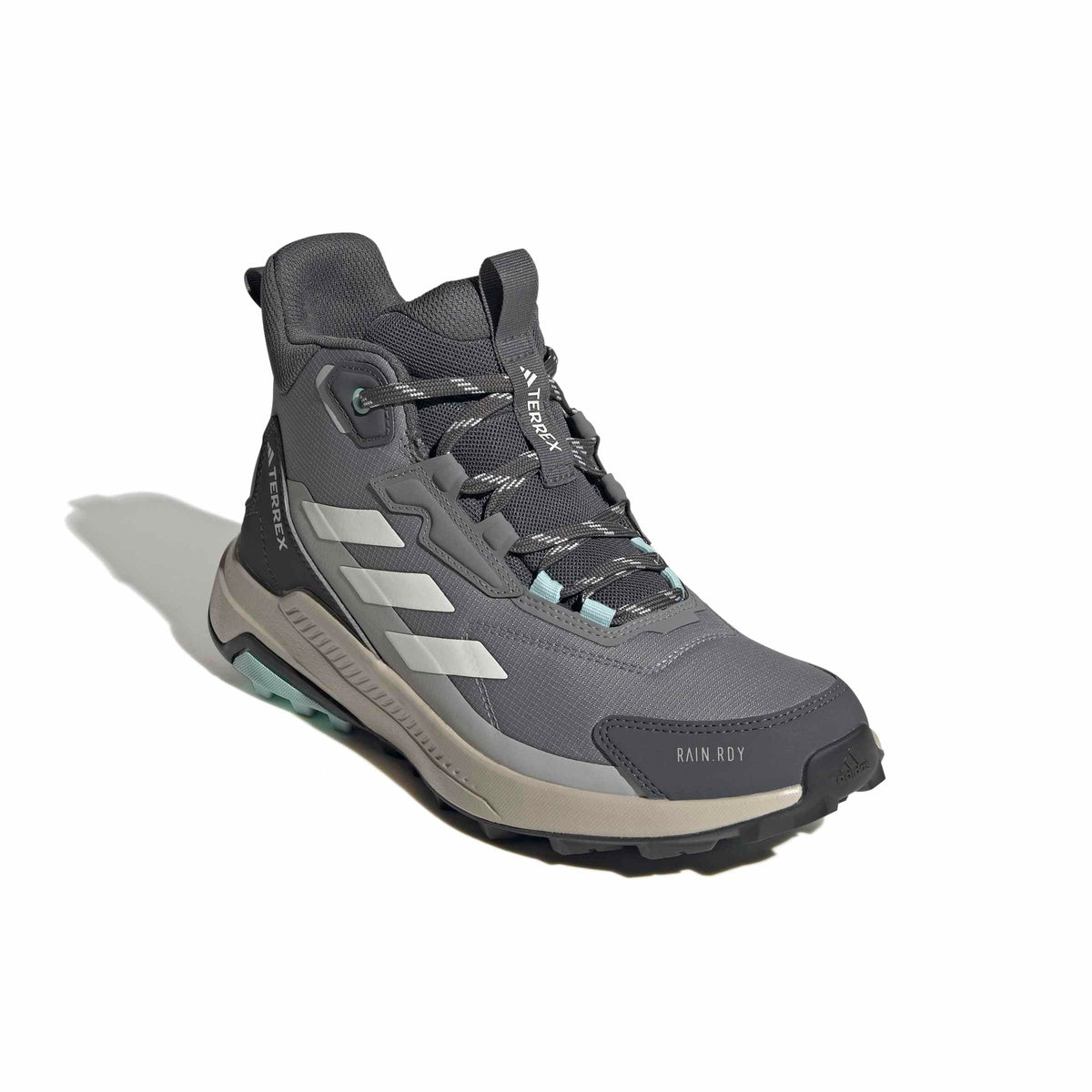 adidas Women's Terrex Anylander Mid Top Rain.RDY Hiking, Grey/Off White/Grey, 9