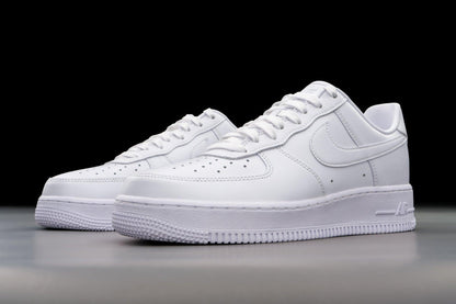 Nike Air Force 1 '07 Low Mens Basketball Shoes (Men's 10.5 Medium, White/White)