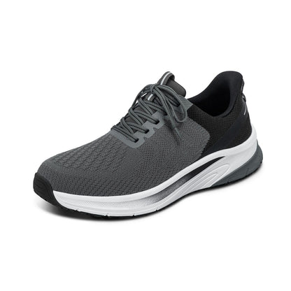 Orthofeet Men's Orthopedic Grey Hands-Free Tilos Slip-On Sneakers, Size 9 Wide