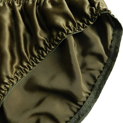 Men's 100% Pure Silk Underwear Bikini Briefs Panties (US, Alpha, Medium, Regular, Regular, black)