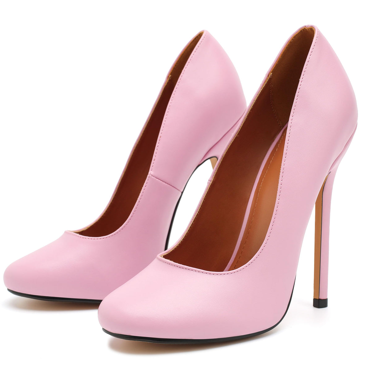 Sissy Men's Round Toe High Heels Stiletto Pumps - Femboy Feminization