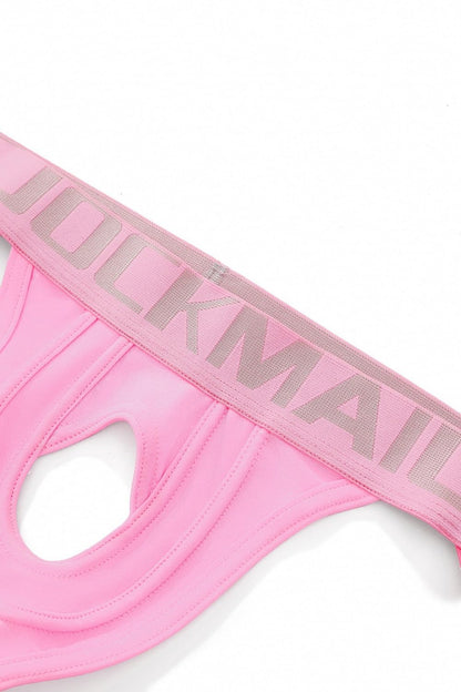 JOCKMAIL Mens Jockstrap Underwear Breathable Sport Thongs Athletic Supporters for Gym, Date and Everyday Wear (US, Alpha, XX-Large, Regular, Regular, Pink)