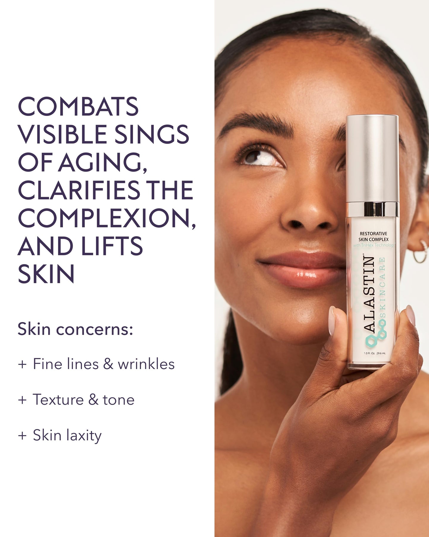 ALASTIN Skincare Restorative Skin Complex Anti-Aging Face Serum - Now with TriHex+ Technology (1 oz) | Improves Skin Hydration, Dullness, & Appearance of Fine Lines and Wrinkles