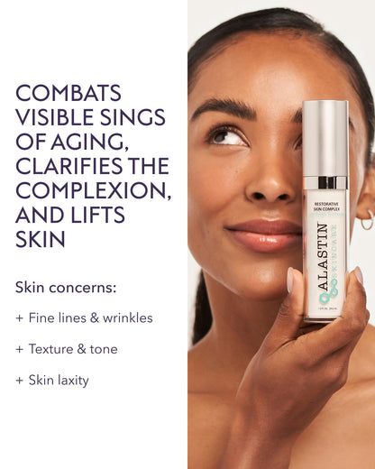 ALASTIN Skincare Restorative Skin Complex Anti-Aging Face Serum - Now with TriHex+ Technology (1 oz) | Improves Skin Hydration, Dullness, & Appearance of Fine Lines and Wrinkles