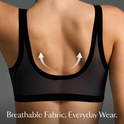 EBY Seamless Sheer Bralette: Black, Bras for Women, Size -XL