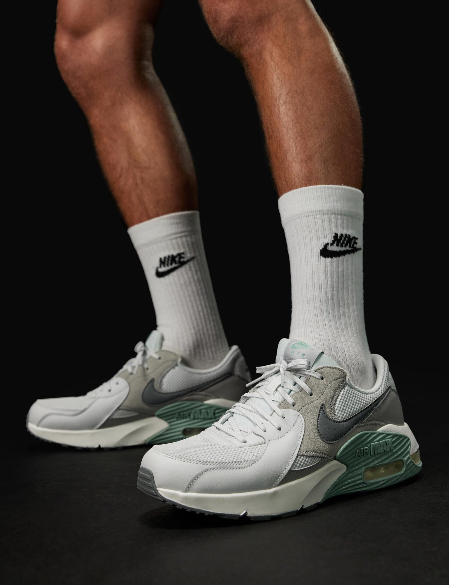 Nike Men's Air Max Excee Shoes, Photon Dust/Smoke Grey-Light Smoke Grey, 9